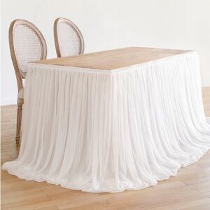 Lings Moment 9ft Table Skirt - Ivory